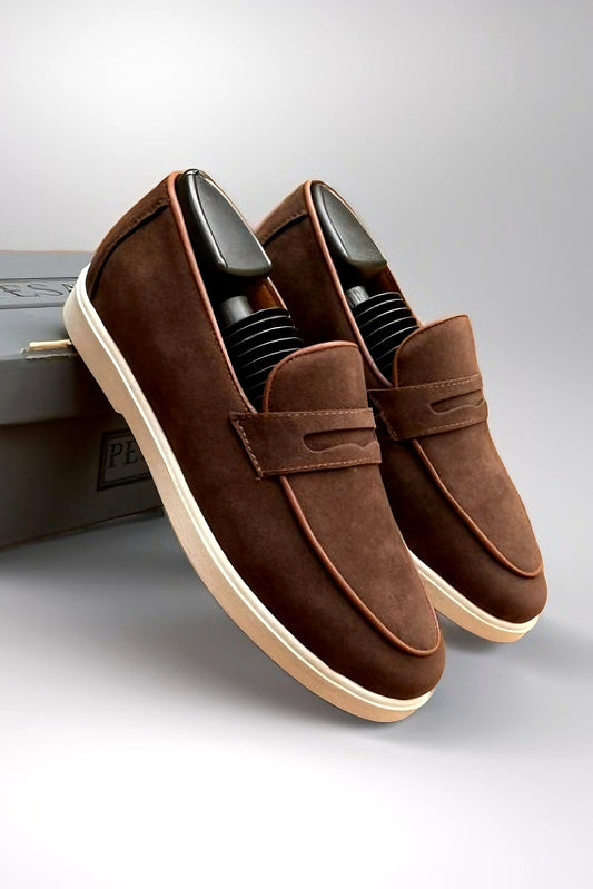 Mocassin MARRON moderne chic_décontracté : (Old Money)