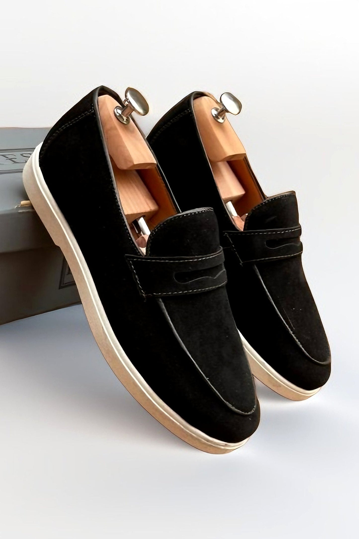 Mocassin NOIR moderne chic_décontracté : (Old Money)