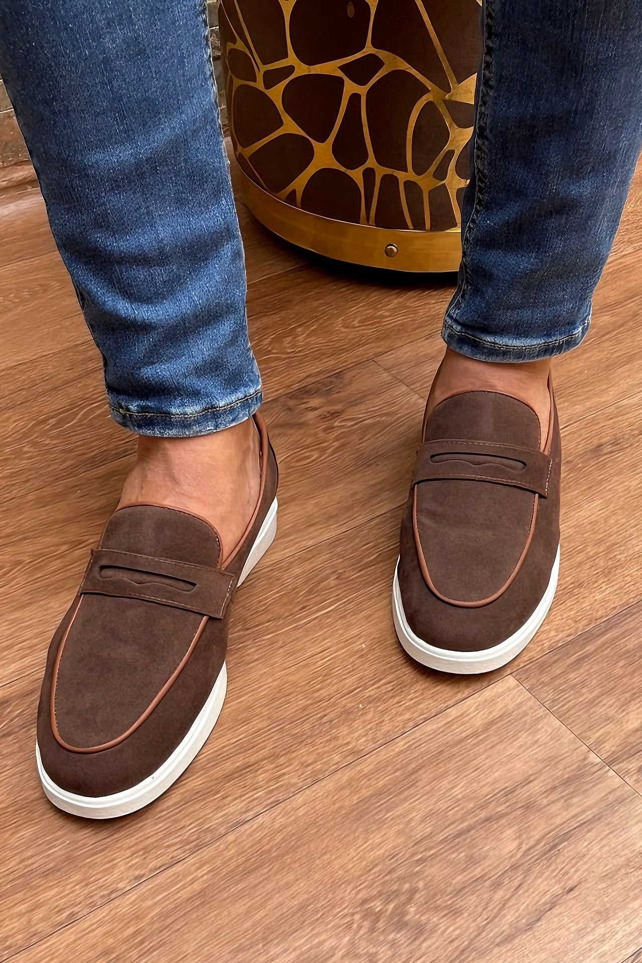 Mocassin MARRON moderne chic_décontracté : (Old Money)