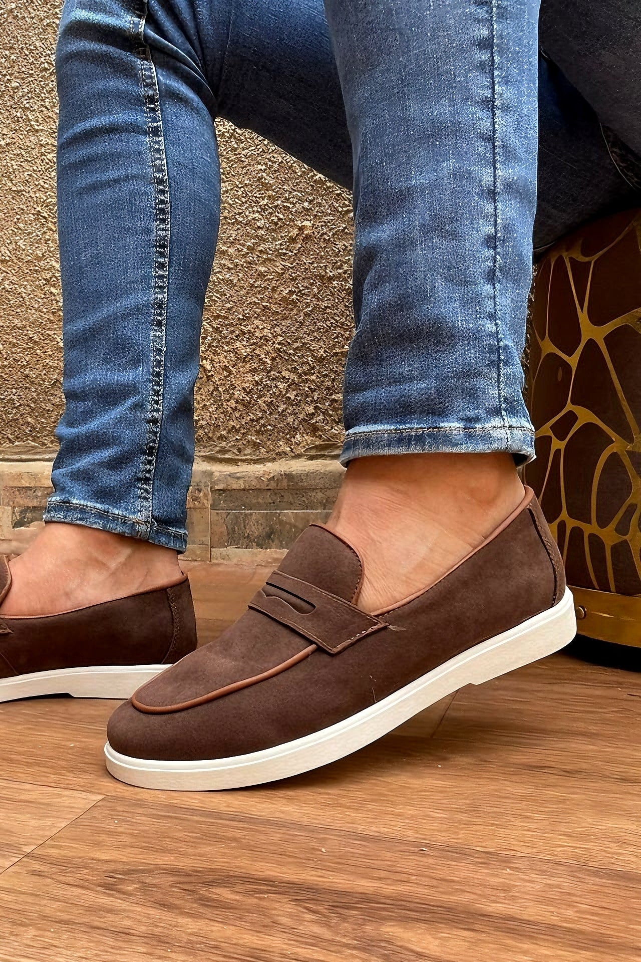 Mocassin MARRON moderne chic_décontracté : (Old Money)